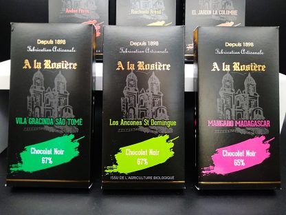 Tablettes chocolat noir de plantation