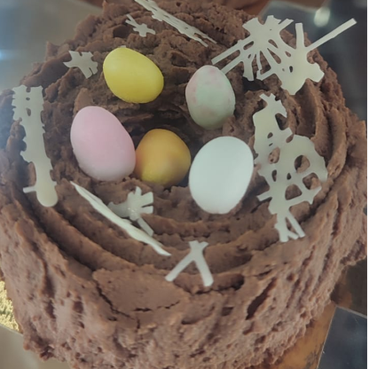 Le Nid de Pâques : à la mousse au chocolat